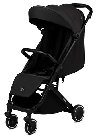 Compact Black Standard Stroller — Lightweight, Foldable