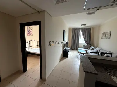 FULLY FURNISHED 1 BEDROOM HALL+ BALCONY 55,000/- 4 CHEQUES
