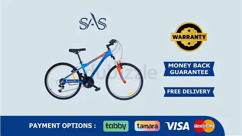 Spartan 24 inch Galaxy Mountain Bicycle | New - Delivery  | Blue Steel suspension | Steel alloy