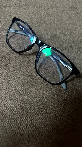 Black rectangular eyeglasses frame - light use