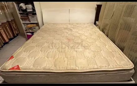 Used for kids Super King double bed with Mattress - Good Condition