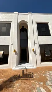 Modern villa for sale in Al Hoshi with a land area of 5,457 sq.ft, featuring a contemporary design a