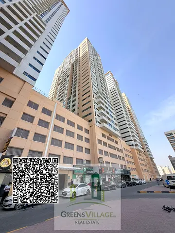 Bright & Spacious 1BHK With Open View | Ajman One Tower, Rashidiya 03 Ajman - For Sale.