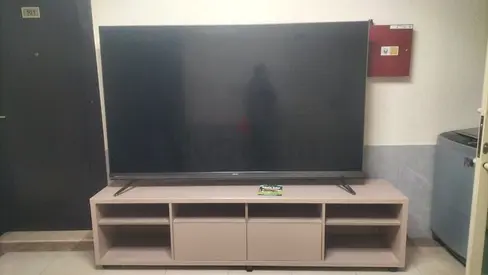 TV Stand / Entertainment Unit - Light Wood, Low Profile