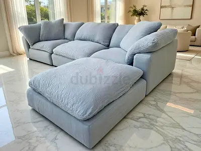 Marina home Luscious original feather 🪶 filled Sofa Gray Good Condition