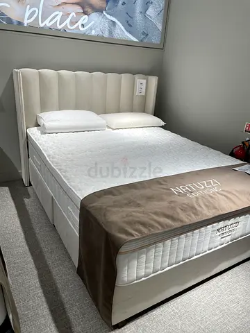 Queen-size upholstered bed frame with headboard Brand New