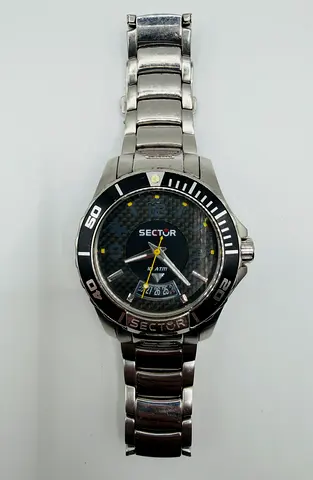 Sector Mens Quartz Watch with Black Dial Analogue Display and Black PU Strap R3251577002