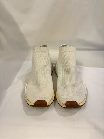 adidas NMD_CS1 Primeknit Slip-On Sneakers — White Gum, Men’s