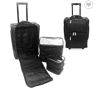 Professional makeup travel case / trolley