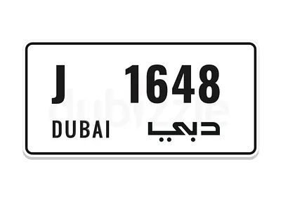 Special number 1648 J DXB