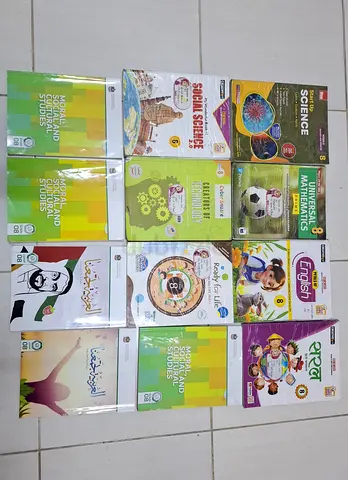 Habitat  IIS Ajman School Textbook Set for Grade 8 — English, Science, Math, Social Studies, bo