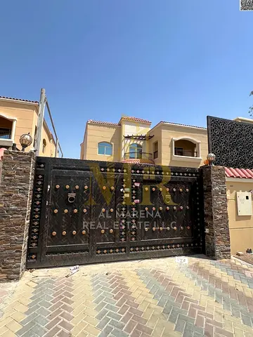Residential/commercial villa for sale in Al Muwaihat 1, behind Nesto. Area: 5000 sq ft | Large yard | Price includes electricity, water, and air condi