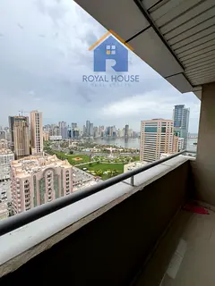 One-bedroom apartment with living room and parking space for sale 📍 Location: Al Majaz 2 – Capi