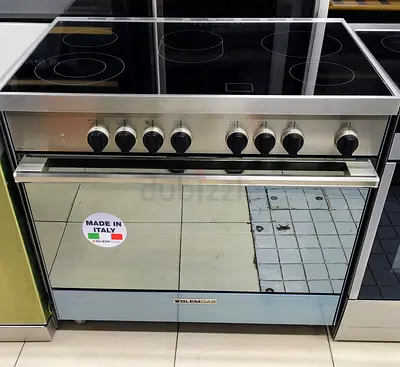 Glemgas Electric Ceramic Cooktop with Built-in Oven - Made in Italy