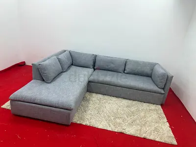 Looks great condition pottery barn lshape sofa