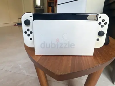 Nintendo Switch OLED (White) with Dock — Good Condition