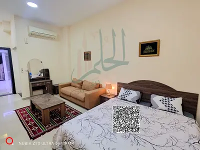 استوديو للايجار الشهري مفروش شامل جميع الفواتير في الروضه بجوار الشروق مول