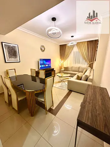 Sharjah Al Taawun, 3-bedroom apartment, living room, kitchen, and 3 bathrooms