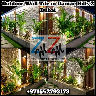 Outdoor Wall Tile Installation  Maintainence With Zam Zam Technical Services Est