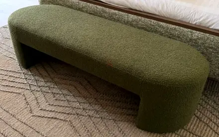 High quality Bed with two side tables and bench