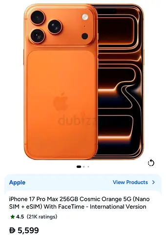 iphone 17 pro max 256gbs