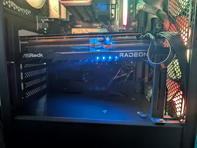 ASRock Radeon Graphics Card (Used) - RGB, 8/6-pin Power