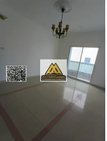 شقة الرميلة 1 غرفتين وصالة 3 حمام تكييف مركزي ثاني صف كورنيش عجمان 40 الف سنوي 4 دفعات موقع مميز قريب الخدمات سكن راقي ومساحة جيدة جدا