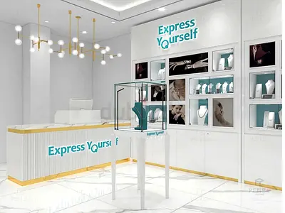 Premium Jewelry Shop Fit-Out | Luxury Pedestal Displays | DM  DCD Approved