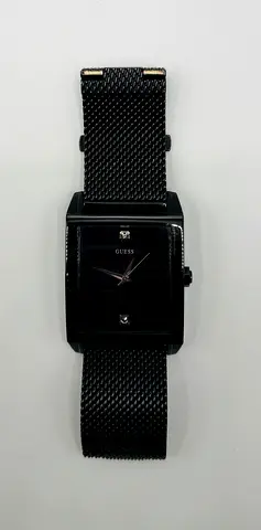 GUESS Mens Stainless Steel Diamond Dial Watch