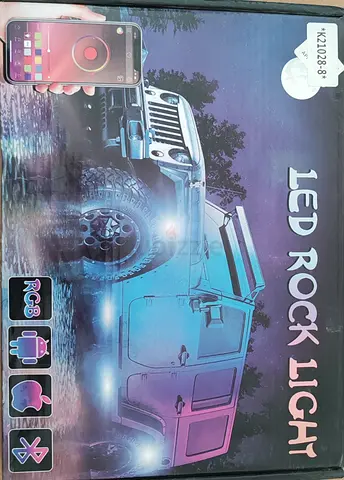 RGB LED Rock Lights Kit with Wireless Control - Car Underglow/Offroad Lighting