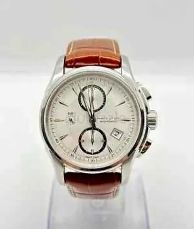 HAMILTON jazzmaster automatic chronograph silver dial mens watch

 100% Authentic