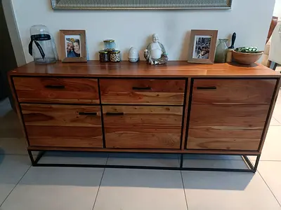 Wooden Side Cabinet/ Console Unit