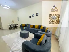 (No commission) Furnished apartment for rent (brand new, first occupancy) in Ajman, Al Nuaimiya area