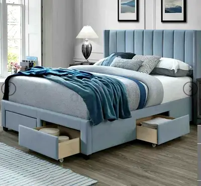 New Upholstered Queen Drawers Storage Bed - Cash on Delivery