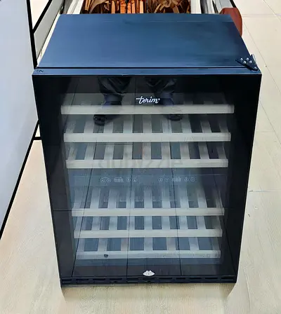 Terim Dual Temperature Wine Fridge – 46 Bottle Capacity Premium Black color