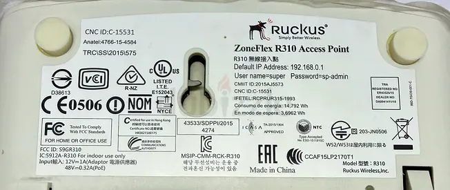Ruckus ZoneFlex R310 Wireless Access Point