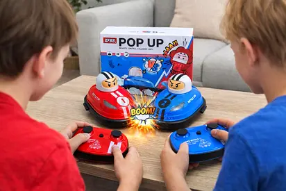 Remote Control Pop-Up Bumper Cars - 2 Player Set