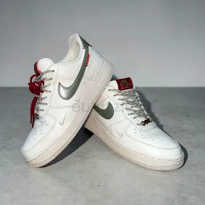 Nike Air Force 1 White with Grey Swoosh Size: 42EU