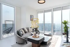 High-Floor 1BR | Furnished | Balcony with Dubai Frame View | Negotiable