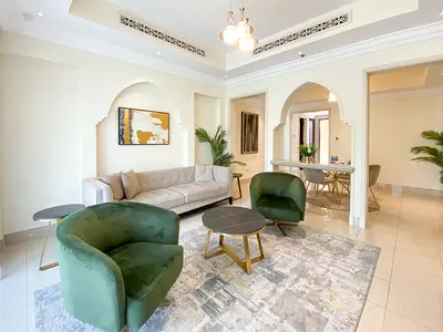 محدث بالكامل! شقة فاخرة بغرفتي نوم - بالقرب من دبي مول - وصول إلى المسبح