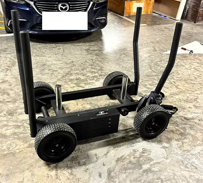 Heavy Duty Farmer/Weight Sled with Wheels for Gym Conditioning