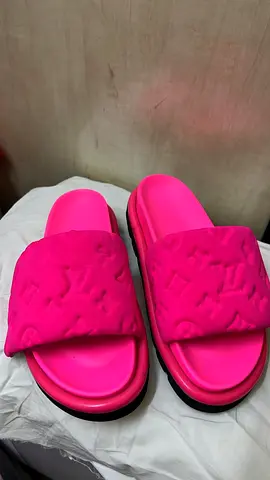Louis Vuitton Pink Neoprene Pool Pillow Flat Sandals