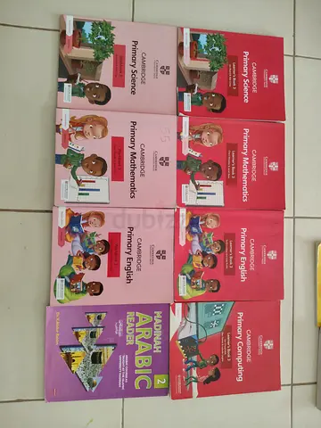 Cambridge Primary Textbooks (English, Mathematics, Science, Computing) + Arabic Readers