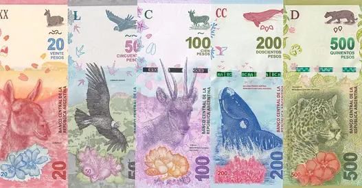 ARGENTINA BANKNOTE SET 2019