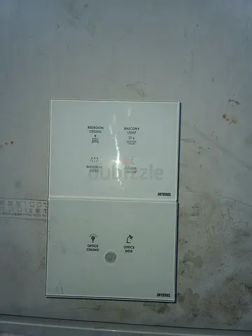 Two white touch light switches (wall panels) - used