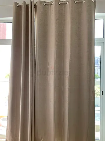 Home box Beige and brown blackout curtains (2 pairs) -Excellent condition