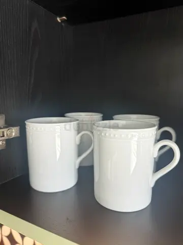 Crate and Barrel Mugs x4