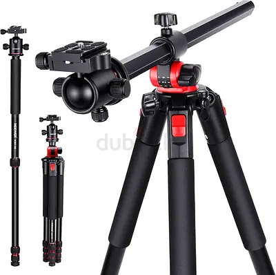 NEEWER 72 inch Camera Tripod Monopod with Center Column and Ball Head Aluminum