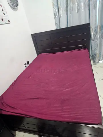 Queen size bed with  medicated mattress