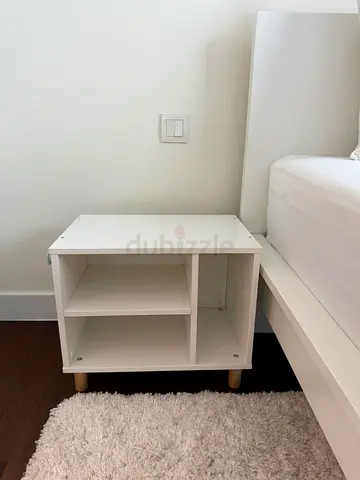 IKEA SMUSSLA Bedside Table/Shelf Unit, White (x2)